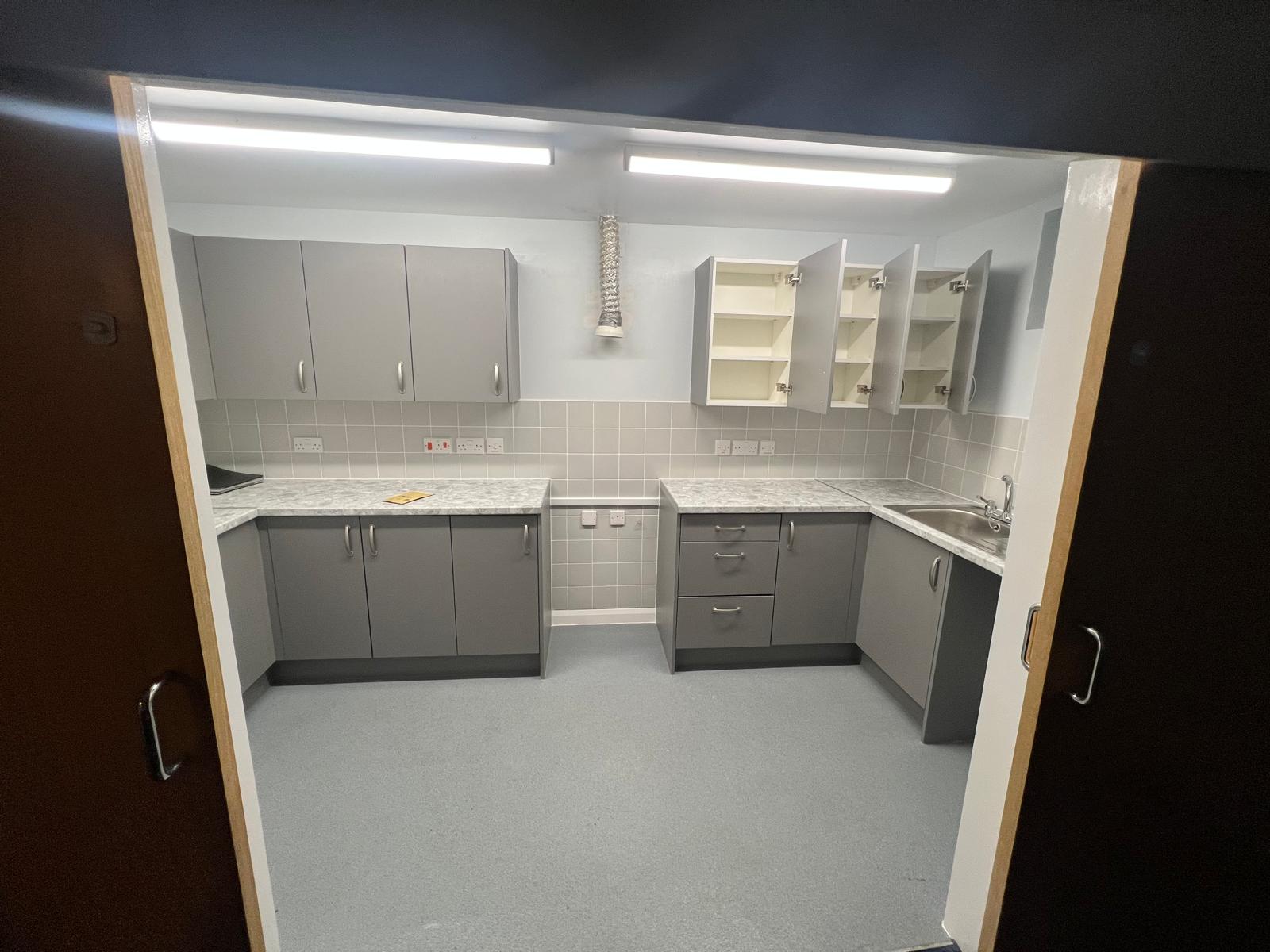 Freshly painted modern kitchen